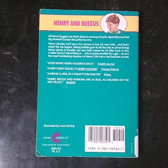 Henry Beezus Beverly Cleary Children's Chapter Book Junior Fiction Homeschool - Picture 2 of 8